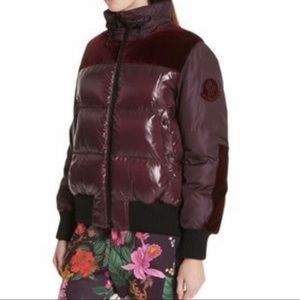 Moncler Elanion Velvet Down Puffer Size 00 $1950
